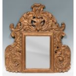 Mirror. Spanish frame of the 18th century.Carved and gilded wood.Later gilding with some faults.
