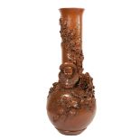 Large modernist vase BARÓ Y REGUANT; Catalonia, 1905.Varnished terracotta.Measurements: 97 x 40