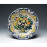 JOSEP GUARDIOLA BONET (Barcelona, 1869 - 1950).Glazed ceramic dish. 1929.Signed and dated on the