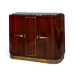 Art Deco sideboard, France, ca.1920.Rosewood and marble.Measurements: 100 x 120 x 41 cm.French