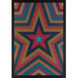 SOL LEWITT (United States, 1928 - 2007)."Five pointed star with colorbands", from the Suite