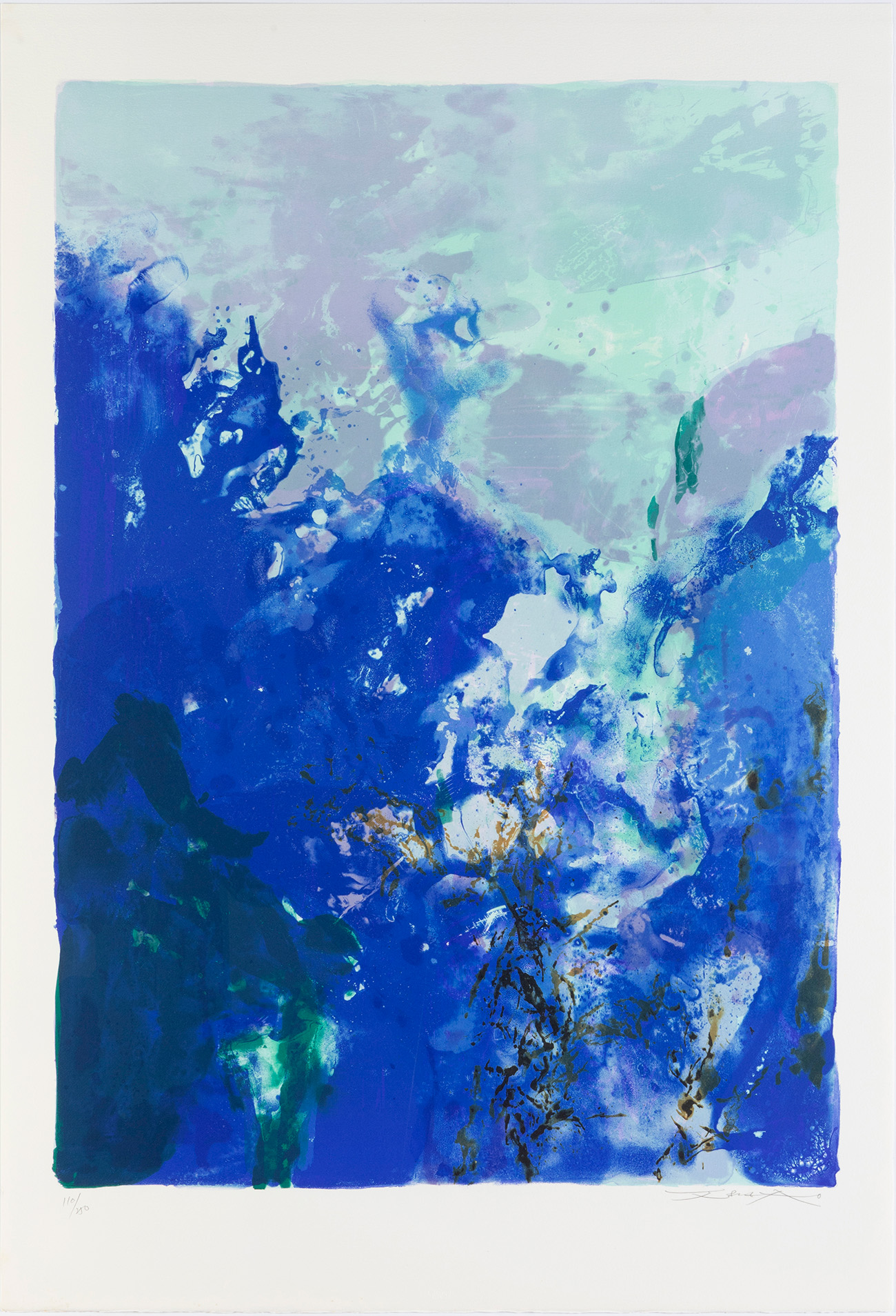 ZAO WOU KI (Beijing, 1921 - Nyon, Switzerland, 2013).Untitled, from the Suite Olympic Centennial,