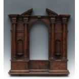 Tabernacle front; Italy 16th century.Wood carving.They show faults and xylophagous damage.