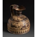 Corinthian Oinochoe. Greece, 6th century BC.Ceramics.Provenance: Private collection of Columbia