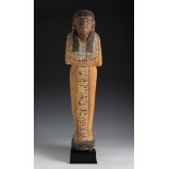Ptah-Sokar-Osiris. Egypt, Ptolemaic Period, 3rd-1st century BC.Carved and polychromed wood.The beard
