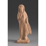 Statuette of a goddess, possibly Demeter. Smyrna, 3rd century BC.Terracotta.Provenance: Smyrna,