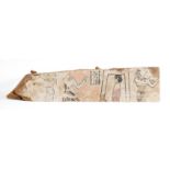 Sarcophagus fragment; Egypt, late Ptolemaic period - early Roman period, ca. 50 BC. - AD 50.