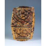 Mummy breastplate. Egypt, Middle Kingdom, 13th Dynasty (1801-1648 BC).Polychrome cardboard and