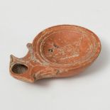 Large lucerne; Rome, High Imperial period, 1st century BC- 3rd century AD.Terracotta.In good state