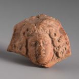 Medusa. Smyrna, 3rd century BC.Terracotta.Provenance: Smyrna, 1895-1905. Collection Paul Gaudin (