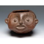 Pre-Columbian bowl, possibly from Costa Rica.Polychrome terracotta.Measurements: 11 cm (height) x 15