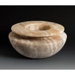 Bowl from the Bactrian culture, 3rd-2nd millennia BC.Alabaster.In good condition.Provenance: Private