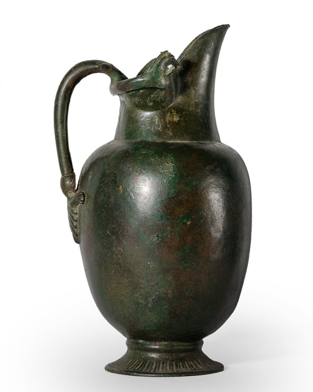 Etruscan Oinochoe, around 4th-3rd century BCBronze.Nice bronze patina,In good condition. Provenance: - Image 4 of 7