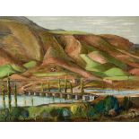 RAFAEL ZABALETA FUENTES (Quesada, Jaén, 1907 - 1960)."Landscape of Zújar", 1938.Oil on canvas.Work