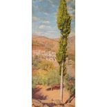 ANTONIO CAÑETE SÁNCHEZ (Málaga, 1909-1974)"Malaga landscape".Oil on canvas.Signed in the lower right