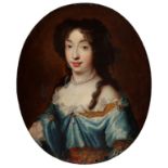 French school of the late 17th century."Lady".Oil on canvas (oval).Frame, 19th century.Frame (later)
