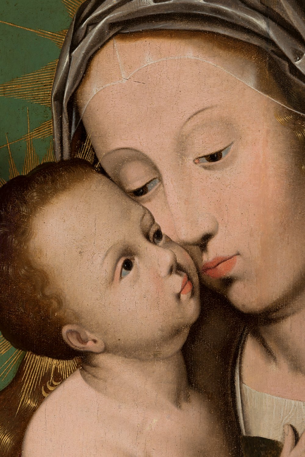 Flemish master; early 16th century."Virgin and Child.Oil on panel.Size: 84 x 63 cm; 103 x 80,5 cm ( - Bild 6 aus 7