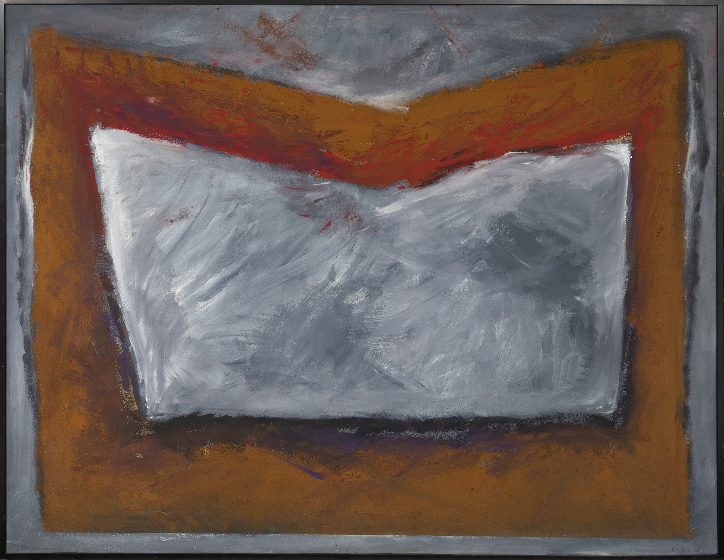 JOSÉ LUIS ALEXANCO (Madrid, 1942)."Martial Buckle", 1985.Acrylic on canvas.Presents label of the - Bild 7 aus 7