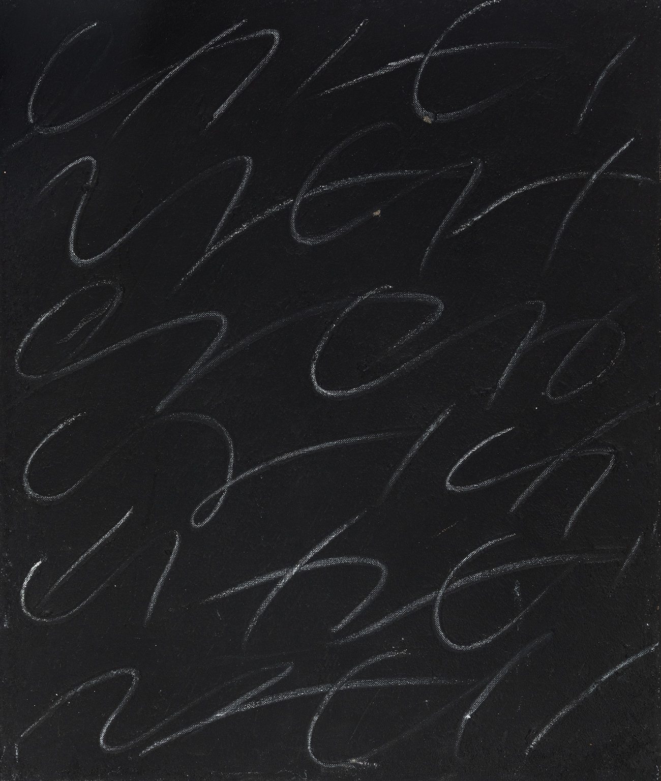 JOAQUIM CHANCHO (Riudoms, Tarragona, 1943)."Petit esgrafiat negre", 1975.Mixed media on canvas.