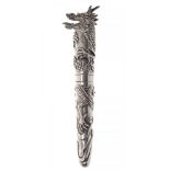 LABAN FOUNTAIN PEN.Barrel and cap in 925 sterling silver.Limited edition 64/800.Silver-plated nib,