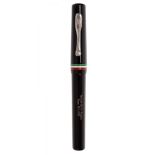 VISCONTI FOUNTAIN PEN "NATO RUSSIAN SUMMIT", FROM THE VISCONTI PENS LIMITED EDITION.Black resin