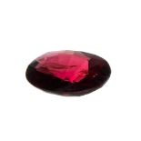 Natural red spinel 2 cts. origin Burma. with a weight of 2 cts. Attached Lotus Gold Certificate