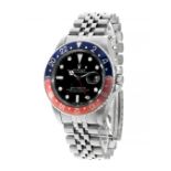 ROLEX GMT-Master watch for men/unisex. Year 1978. In steel. Black dial with dotted numbering.