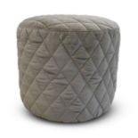 MAURO LIPPARINI. MELPOT Collection.Pouf or ottoman Natuzzi, Model Melpot. Italy.Taupe velvet.