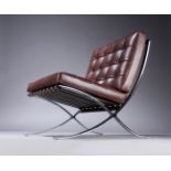LUDWIG MIES VAN DER ROHE (Germany, 1886 - USA, 1969).Barcelona" Armchair. Designed for the 1929