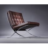 LUDWIG MIES VAN DER ROHE (Germany, 1886 - USA, 1969).Barcelona" Armchair. Designed for the 1929