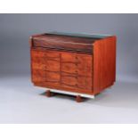 GIANFRANCO FRATTINI (Italy, 1926 - 2004) for BERNINI.Chest of drawers-desk, model 804, design 1958.