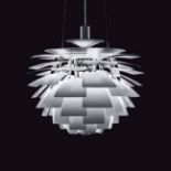 POUL HENNINGSEN (Denmark, 1894 - 1967) for LOUIS POULSEN & CO.Ceiling lamp "Artichoke (Koglen)",