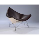 GEORGE NELSON (United States, 1908 - 1986) for VITRA.Coconut" armchair, design 1955.Frame in chromed