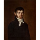 Spanish school ca. 1810."Portrait of a gentleman.Oil on canvas.Measurements: 70 x 57 cm; 79 x 65