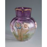 Legras & Cie. Montjoie, Saint Denis Glassworks. France, ca. 1900.Art Nouveau vase.Glass and enamel.