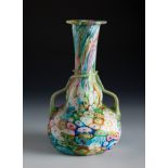 Salviati & Co. Murano, Venice, late 19th century.Vase.Blown glass with Millefiori decoration.Similar
