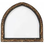Baroque ogival frame; 17th century.Carved and polychrome wood.Measurements: 216 x 228 cm; 178 x
