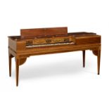 Pianoforte; Astor and Company, London 18th century.Wood with walnut marquetry.Not in working order.
