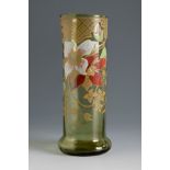 Legras & Cie. Montjoie, Saint Denis Glassworks. France, ca. 1895.Art Nouveau vase.Glass and
