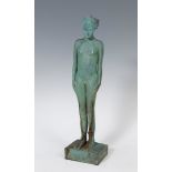 VIVIANE BRICKMANNE (Belgium, 1957)."Nymph".Bronze. Specimen 2/7.Sphinx casting.Signed and