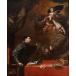 ANTONIO DEL CASTILLO Y SAAVEDRA (Cordoba, 1616 - 1668)."Apparition of the Infant Jesus to Saint
