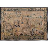 Tapestry of Brussels; Belgium, 16th century."The Captivity of Nineveh".Wool and silk.It is in