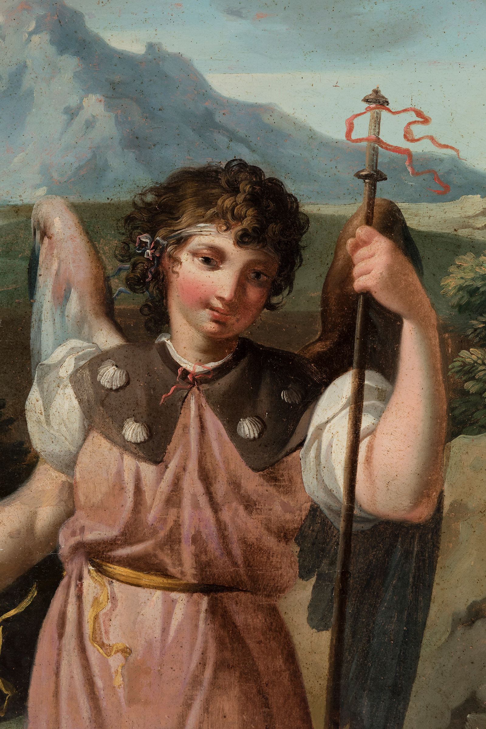 ZACARIAS GONZÁLEZ VELÁZQUEZ (Madrid, 1763 - 1863)"Saint Raphael".Oil on canvas.It presents - Image 6 of 6