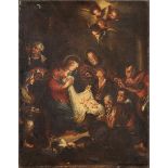 Italian school of the second half of the 17th century."Adoration of the Shepherds, ca. 1680.Oil on