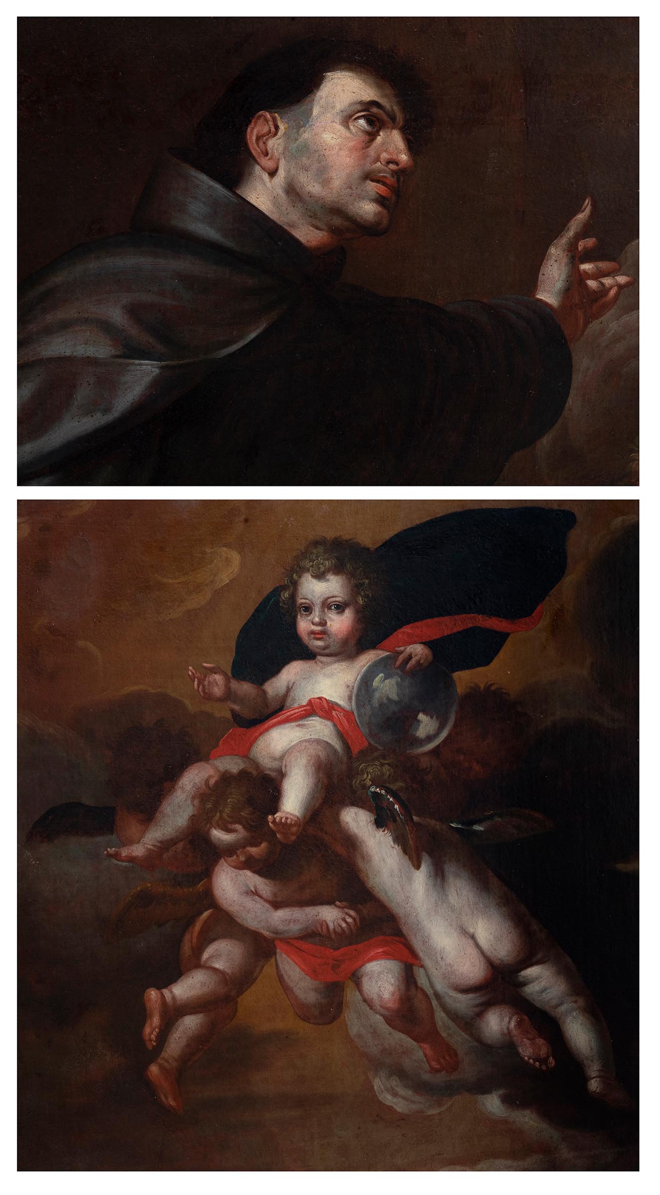 ANTONIO DEL CASTILLO Y SAAVEDRA (Cordoba, 1616 - 1668)."Apparition of the Infant Jesus to Saint - Image 5 of 6