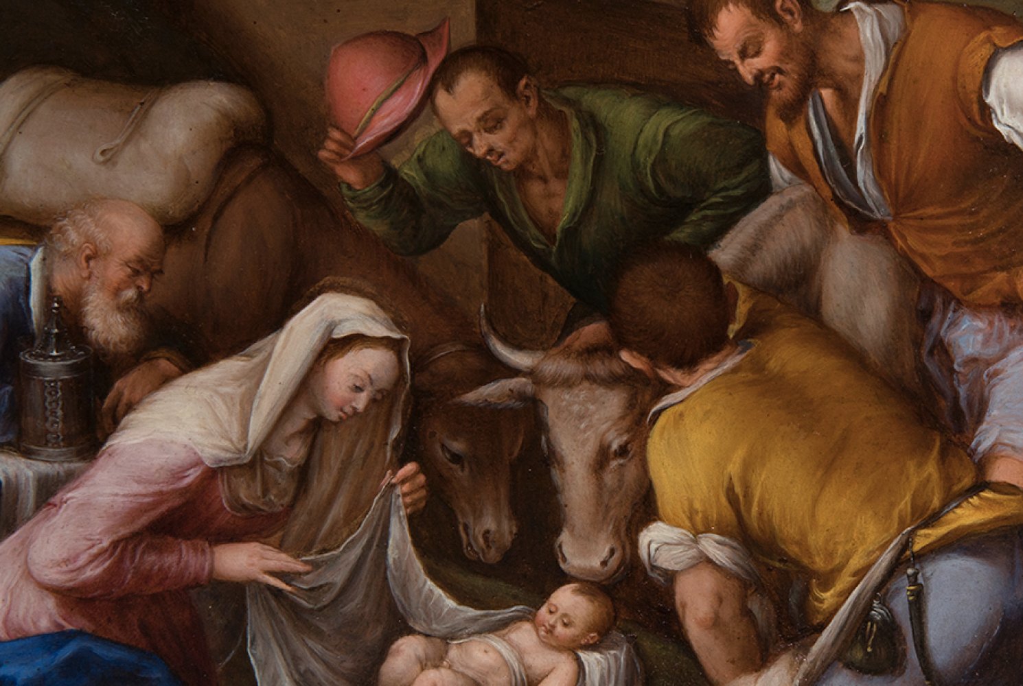 Italian school; first half of the 17th century."Adoration of the Shepherds".Oil on copper.Size: 23,5 - Image 2 of 5