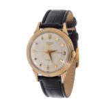 LONGINES Calatrava watch, year 1950-1959, for men/Unisex.Case in 10kt gold plated steel. Circular