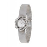 VACHERON CONSTANTIN watch, ref. 436345, ca. 1970, for women.In 18kt white gold and diamonds.