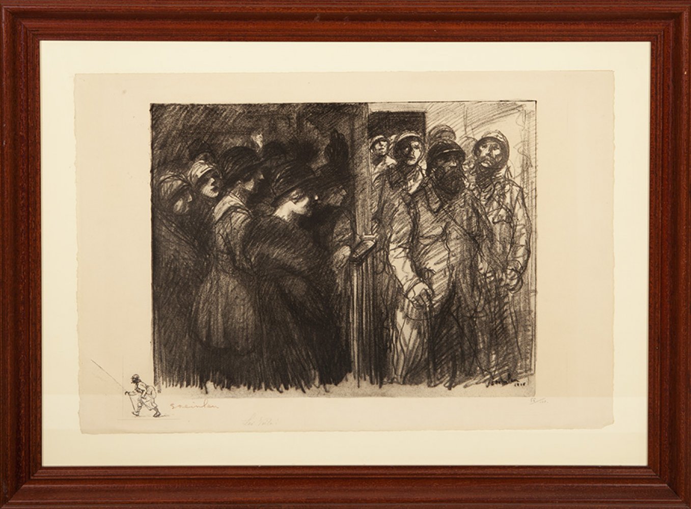 THÉOPHILE ALEXANDRE STEINLEN (Switzerland, 1859-France, 1923).Untitled.Lithograph on paper. Copy - Image 5 of 5