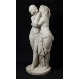 PIETRO FRANCHI (Italy, 1817-1878).Untitled. 1847.Carrara marble.With inscription on the base.
